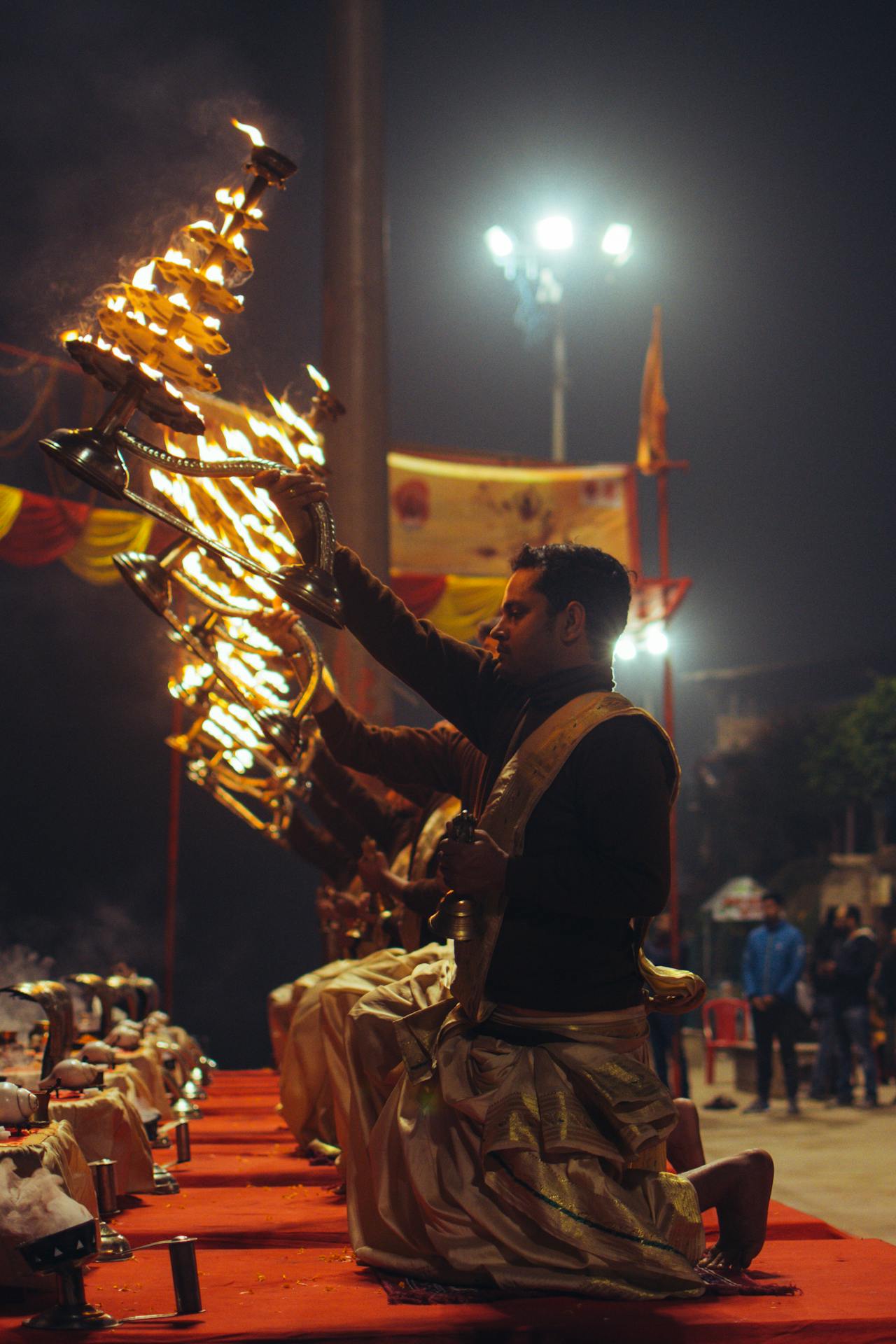 Pandit performing Havan
